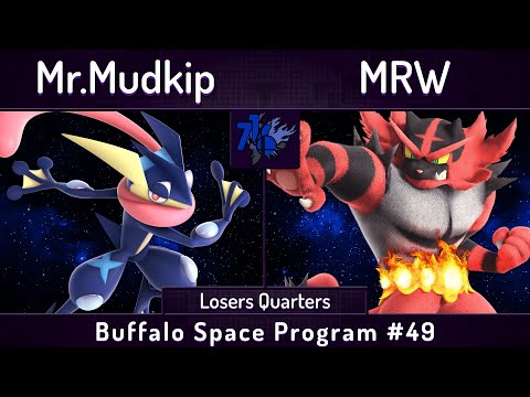 BSSP # 49 | Mr.Mudkip (Greninja) vs MRW (Incineroar) | Losers Quarters | SSBU Ultimate Tournament