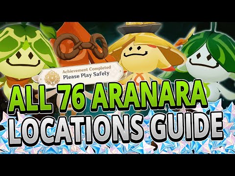 All 76 Aranara Locations FAST ROUTE GUIDE +TIMESTAMPS | Genshin Impact 3.0