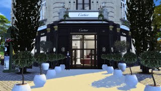 Maison Cartier || Paris Luxury Jewelry Store  || The Sims 4 || Tour
