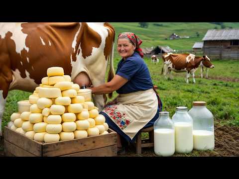 How to Make Homemade Cheese 🧀 Traditional Azerbaijani Food 2025