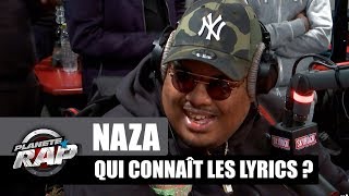 Naza - Qui connaît les lyrics ? avec Gradur &amp; Keblack #PlanèteRap