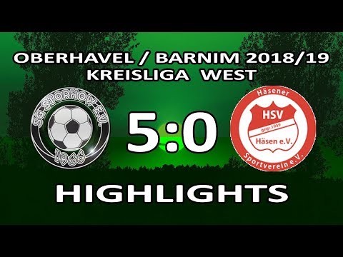 SG STORKOW - HÄSENER SV 5:0 - Highlights [KL West 2018/19 - 4.Spieltag]