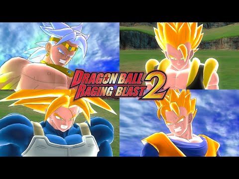 Dragon Ball Raging Blast 2 - All Transformations & Fusions (4K 60FPS)