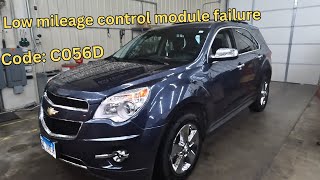 Chevrolet Equinox trouble code C056D electronic control unit hardware. Full repair