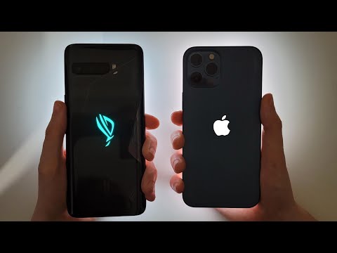 ASUS ROG Phone 3 vs iPhone 12 Pro Max Speed Test, Speakers, Battery & Cameras!