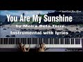 Moira Dela Torre - You Are My Sunshine (Instrumental w/ lyrics)