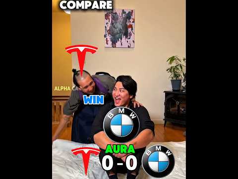 TESLA VS BMW 💀💀#tesla #bmw #shorts