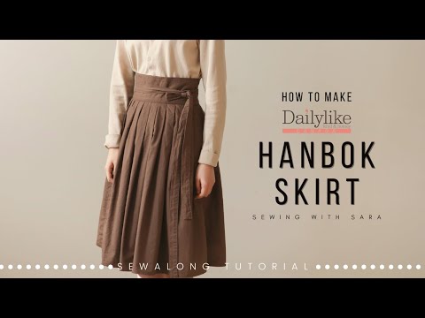 How to make Hanbok Skirt | Sew Along Tutorial from Sewing Therapy