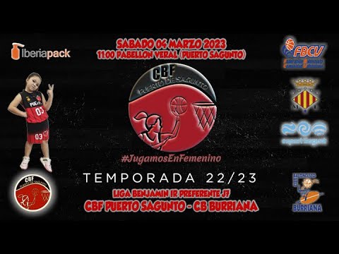 Videohighlights Benjamín Iberiapack CBF Puerto Sagunto - Cb Burriana (LIGA J7 22-23)