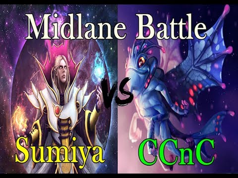 Sumiya VS CCnC - Midlane Battle - Epic Combo  - INVOKER GOD - Dota 2