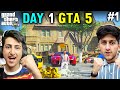 I STOLE A BIG GANGSTER CAR | DAY 1 IN GTA 5 #1