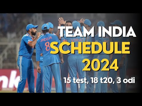 BCCI Announce India Full Schedule In 2024 | India All Tour, Series, Match Schedule, Date,Time, Venue