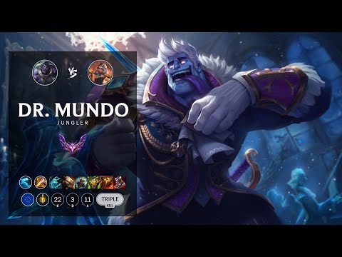 Dr. Mundo Jungle vs Qiyana - EUW Master Patch 12.17