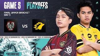 Download lagu ALTER EGO vs ONIC | Playoffs Day 3 | Game 5 | #MPLIDS16 mp3 Download lagu ALTER EGO vs ONIC | Playoffs Day 3 | Game 5 | #MPLIDS16 mp3