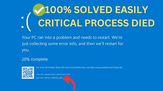✅How to Fix Critical Process Died Blue Screen Error on Windows 10 &11
