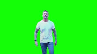 CM Punk walking green screen
