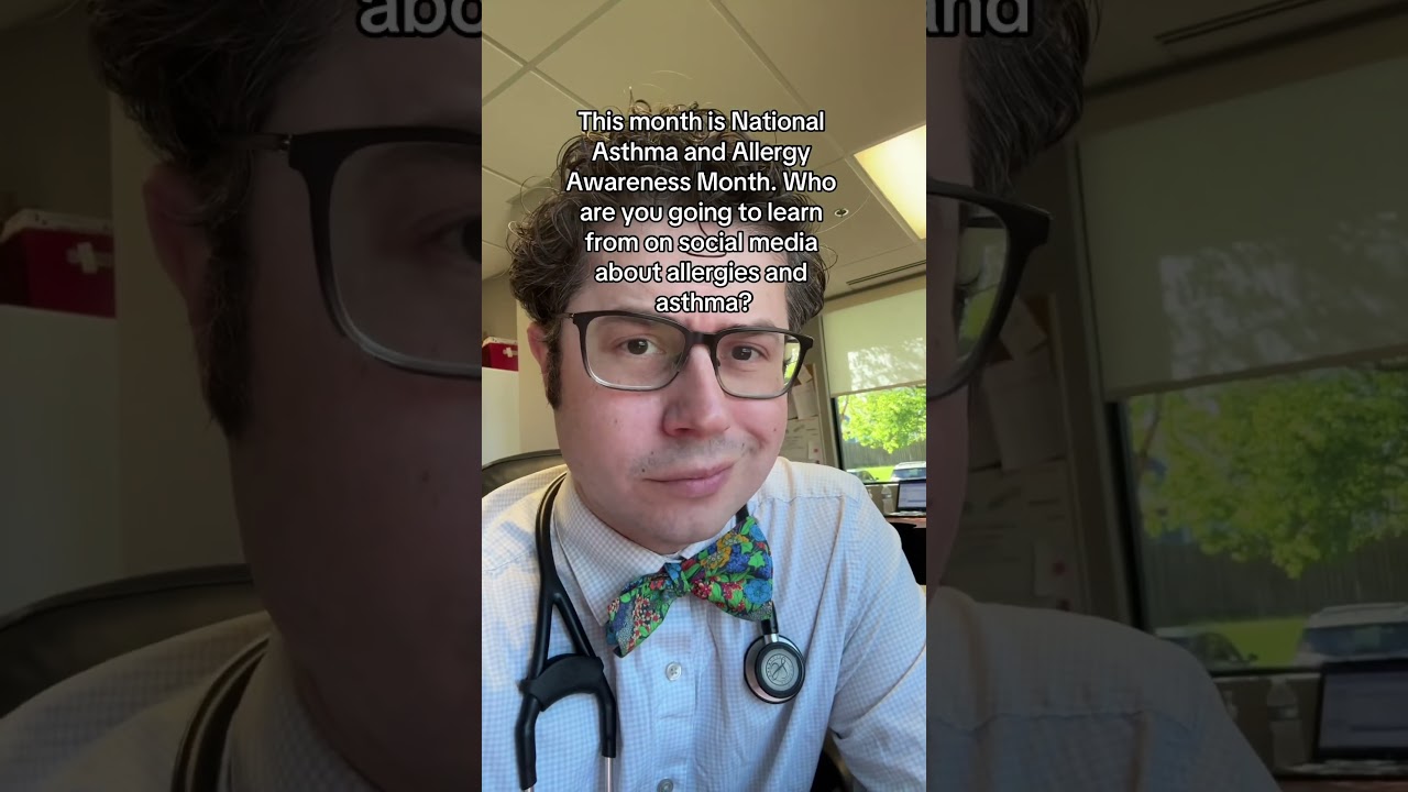 It is National Asthma and Allergy Awareness Month. #asthma #allergies #doctor