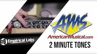 Video thumbnail for Empirical Labs Lil frEQ 2 Minute Tones - Empirical Labs Lil frEQ Model EL-Q Equalizer by American Musical Supply