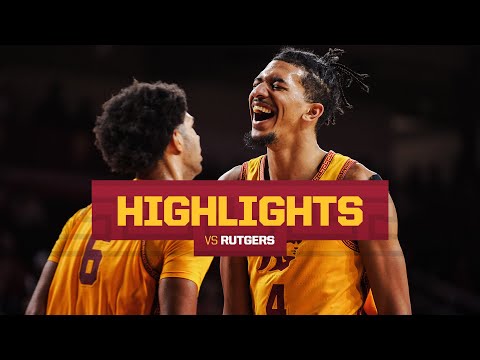 USC Men's Basketball vs Rutgers Highlights | Trojans win 78-75