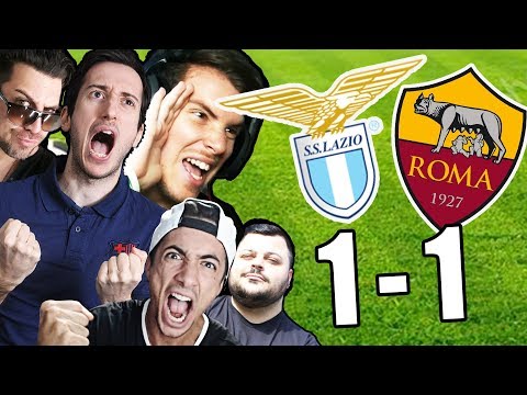 LAZIO ROMA 1-1 LE REAZIONI DIVERTENTI DEGLI YOUTUBER!! 6 PALI INCREDIBILE!