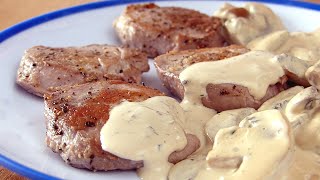Solomillo con Salsa de Champiñones | Receta de Carne ✅