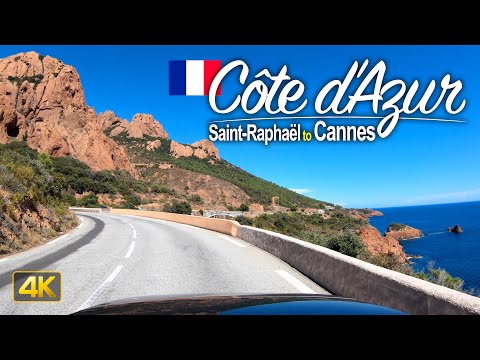Driving the Côte d'Azur in France 🇫🇷 from Saint-Raphaël to Cannes