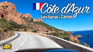 Driving the Côte d’Azur in France 🇫🇷 from Saint-Raphaël to Cannes