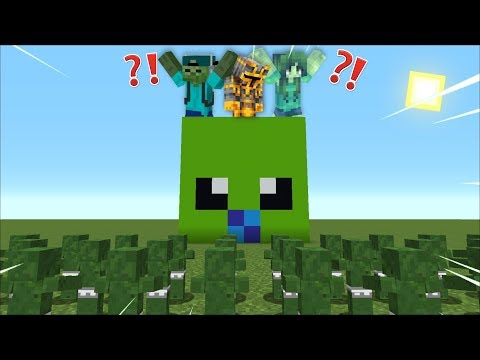 EPIC Minecraft 100 BABY ZOMBIE ATTACK!! CAN WE SAVE THEM?!