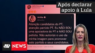 Anitta: “Não sou apoiadora do PT, nem petista”