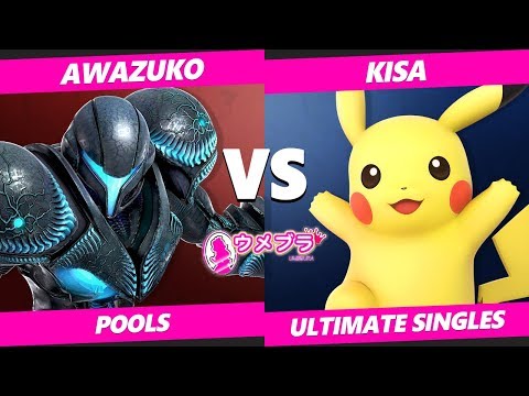 Umebura JM2019 SSBU - Kisa (Pikachu) Vs. Awazuko (Dark Samus) Japan Smash Ultimate Tournament Pools