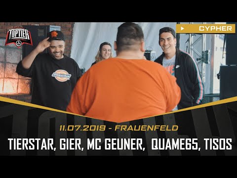 TopTier Takeover Frauenfeld: 11.07.19 - Die Cypher feat. MC GEUNER, QUAME65, GIER, TIERSTAR