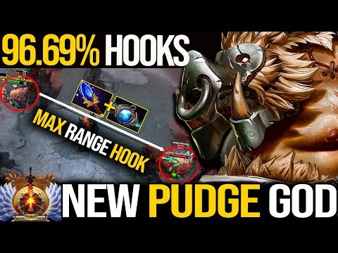NEW PUDGE GOD!!! CRAZY 96.69% ACCURATE HOOKS - DESTROYED THE ENEMY TEAM | Pudge Official