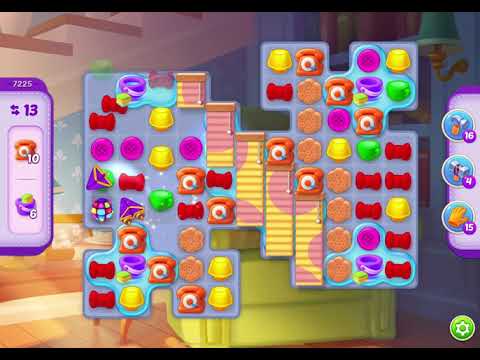 HomeScapes Level 7225 no boosters (16 moves)