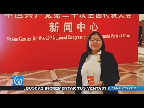 Francis Martínez acreditada para la cobertura del XX Congreso del Partido Comunista de China