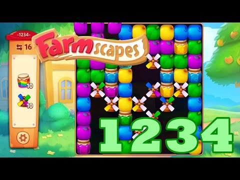 Farmscapes Level 1234 HD Gameplay Walkthrough | 3 - match game | android | ios | pc | GameGo Game