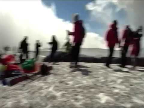 Moment abc crew caught in Etna eruption