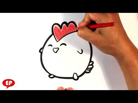 How to Draw a Cute Chicken - Easy Pictures to Draw Now ...