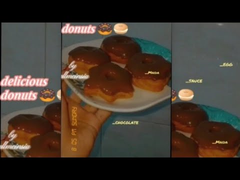 Homemade chocolate donut 🍩 recipe | callmeinsia 🌼