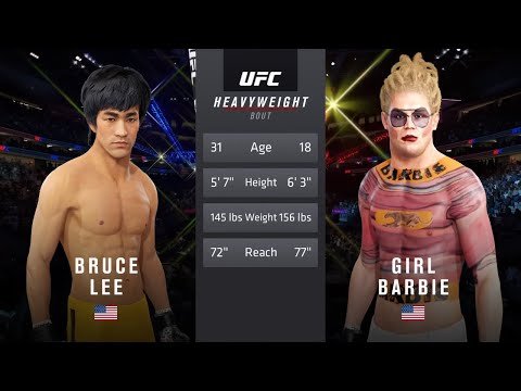 Bruce Lee vs Barbie Girl | UFC4 (EA Sports UFC 4)