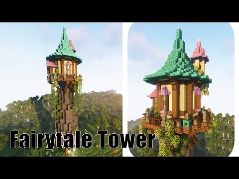 Minecraft Fairytale Tower | Cottagecore Tower Build Tutorial
