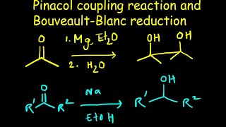 Pinacol coupling reaction | Bouveault–Blanc reduction | full mechanism | Solvated Electrons