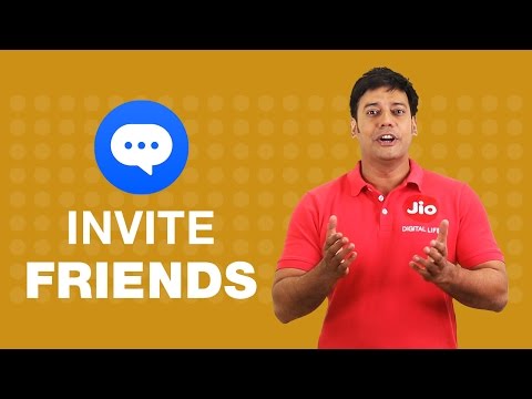 How to invite friends on JioChat?