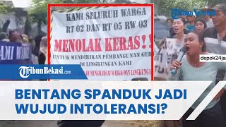 Bentang Spanduk! Terungkap Alasan Warga Depok Tolak Pembangunan Gereja di Cilodong