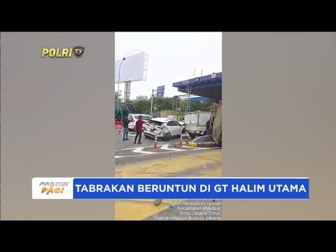 TABRAKAN BERUNTUN DI GERBANG TOL HALIM UTAMA
