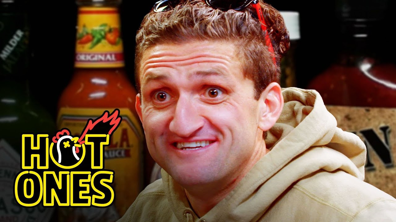 Casey Neistat Melts His Face Off While Eating Spicy Wings | Hot Ones