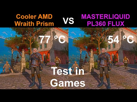 ✔️Cooler Amd Wraith Prism vs MASTERLIQUID PL360 FLUX ✔️Ryzen 9 3900X | 1440p, 1080p Test in Games