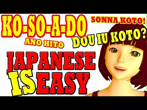 Lesson 20:  "Sore/Sono/Sonna/Sou" etc. how directional words REALLY work!"