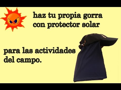 Gorra para protegerse del sol casera-para trabajos en el campo