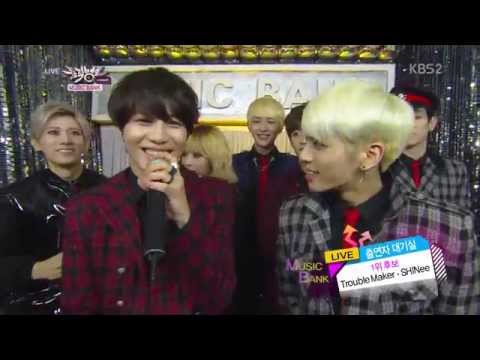 [ENG] Trouble Maker + SHINee - Backstage @ 131115 Music Bank