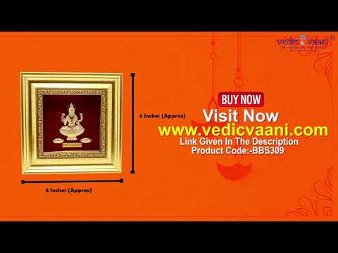 Dhan Prapti Goddess Mahalakshmi Frame in 24K Pure Swiss Gold Touch video